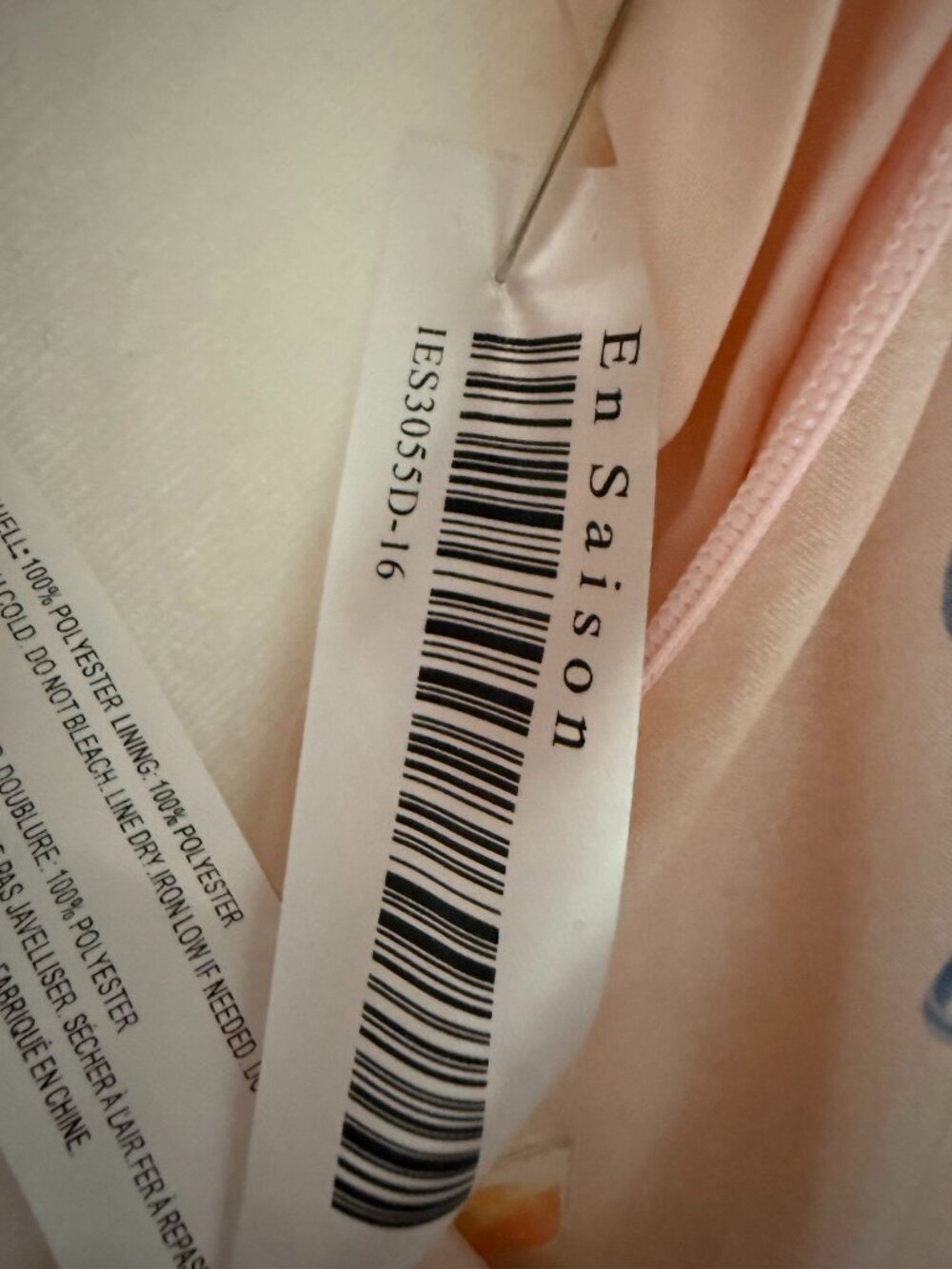 En Saison NWT Pink Cocktail Print Satin Midi Dress S - Picture 13 of 13